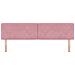 Testiera  con bottoni in cristallo, tufted, rosa, 180 cm, velluto - Foto miniatura 4
