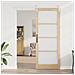 Porta Scorrevole con Set di Ferramenta 'ORKDAL'Legno Solido & Vetro - Foto miniatura 3