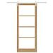 Porta Scorrevole con Set di Ferramenta 'ORKDAL'Legno Solido & Vetro - Foto miniatura 4