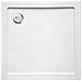Piatto Doccia Ribassato 90x90 Cm Resina H3.5 Cm Monaco Bianco - Foto miniatura 1