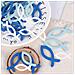 Decorazione Per Battesimo Comunione Cresima Pesce Azzurro Bianco 126 Pezzi - Foto miniatura 3