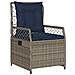 Set da Pranzo per Giardino 5 pcs Grigio polyrattan - Foto miniatura 6
