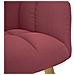 Sedia Relax Rosso Vino in Tessuto - Foto miniatura 6