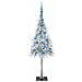 Albero di Natale con 150 LED Bianco 150 cm PE e Acciaio - Foto miniatura 4
