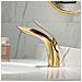 Rubinetto per lavabo da bagno, Blackswan, tipo M88, modello oro lucido, misura 20 cm - Foto miniatura 2