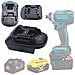 Adattatore Batteria Compatibile Con Utensili Makita 18v - Per Batterie Dewalt 20v E Milwaukee 18v | Porta Usb 5v 2.1a | Alta Qualità E Versatilità - Foto miniatura 1