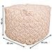 Puf In Cotone Intrecciato Panna 45x45x40h - Foto miniatura 5