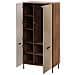 ALMERA 5903815010767 armadio /guardaroba per camera da letto 6 ripiani 4 porta /porte Noce - Foto miniatura 2