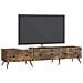 Mobile TV Rovere Fumo 147 x 34,5 x 30 cm Legno ingegnerizzato - Foto miniatura 2