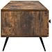 Mobile TV Rovere Fumo 147 x 34,5 x 30 cm Legno ingegnerizzato - Foto miniatura 5