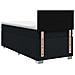 Letto box spring con materasso Nero 90 x 200 cm Tessuto - Foto miniatura 4