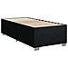 Letto box spring con materasso Nero 90 x 200 cm Tessuto - Foto miniatura 6