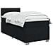 Letto box spring con materasso Nero 90 x 200 cm Tessuto - Foto miniatura 10