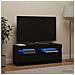 Mobile TV LED Nero Legno ingegnerizzato - Foto miniatura 4