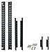 Kit rack rail - 42U - per NetShelter SX - Foto miniatura 1