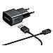 TRAV. CHARGER 2 Ah USB BLACK + CAVO MICRO-USB BULK - Foto miniatura 1