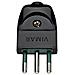 00201 - Spina 2p+t 10a S11 Assiale Nero - Foto miniatura 1
