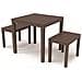 Set da Giardino 2 Panchine 1 Tavolo Moka - Modello Papua - Foto miniatura 1