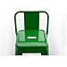 Sgabello Bar in Metallo Mason I Sgabello Alto Bancone Telaio 4 Gambe I Sgabello Industrial, H77CM I Sgabello Pub O Cucina con Schienale Verde - Foto miniatura 4