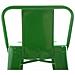 Sgabello Bar in Metallo Mason I Sgabello Alto Bancone Telaio 4 Gambe I Sgabello Industrial, H77CM I Sgabello Pub O Cucina con Schienale Verde - Foto miniatura 5