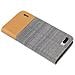 Custodia Compatibile Con Honor 6 Plus In Grigio Chiaro Marrone - Coperchio Protettiva Con Chiusura Magnetica, Funzione Stand E Tasca Per Le Carte - Foto miniatura 3