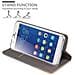 Custodia Compatibile Con Honor 6 Plus In Grigio Chiaro Marrone - Coperchio Protettiva Con Chiusura Magnetica, Funzione Stand E Tasca Per Le Carte - Foto miniatura 8