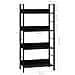 Scaffale Libri 4 Ripiani Nero 60x27,6x124,5cm Legno Multistrato - Foto miniatura 7