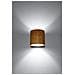 Sollux Sl. 0490 Orbis - Lampada Da Parete In Legno Naturale Per Soggiorno, Camera Da Letto, Bagno, Corridoio, Ufficio, Attacco G9 - Foto miniatura 2