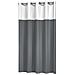 Tenda da Doccia Double 180x200 cm Grigio e Bianco - Foto miniatura 1