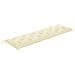 Cuscino per Panca da Giardino Bianco Crema 180x50x7 cm Tessuto - Foto miniatura 3