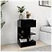 Comodini 2 pz Neri 40x35x65 cm - Foto miniatura 2