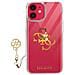 Cover Iphone 11 Bi-materiale 4g Charms Logo Oro Trasparente - Foto miniatura 1