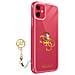 Cover Iphone 11 Bi-materiale 4g Charms Logo Oro Trasparente - Foto miniatura 5