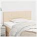 Testiera Crema 90x5x78/88 Cm In Tessuto - Foto miniatura 1