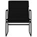 Sedia Lounge Nera 55x64x80 Cm In Similpelle - Foto miniatura 3