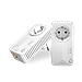 Kit 2 Adattatori Powerline 600 Duo 600 Mbit/s Collegamento ethernet LAN Colre Bianco  - Foto miniatura 1