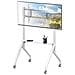 Supporto Mobile Da Pavimento Multifunzione Per Tv Lcd /led /plasma 55-86'' Bianco - Foto miniatura 3