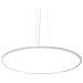 Sospensione Moderna Fly Slim Alluminio-plastiche Bianco Led 65w 4000k D90cm - Foto miniatura 1