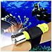 Lampada Luce Torcia Led Subacquea Immersioni Diving 50m Impermeabile Batteria - Foto miniatura 4