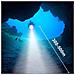 Lampada Luce Torcia Led Subacquea Immersioni Diving 50m Impermeabile Batteria - Foto miniatura 5