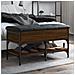 Panca Porta Scarpe Rovere Marrone 82x42x45 Cm Legno Multistrato - Foto miniatura 1