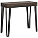 Consolle Allungabile 90x40/300 Cm Rio Telaio Antracite - Noce - Foto miniatura 6