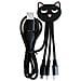 Cavo Andy Xxl Usb A C/micro Usb E Usb C E Lightning 5 In 1 Da 1 M Cat, Nero - Foto miniatura 1