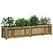 Fioriera Da Giardino 150x31x31 Cm In Legno Di Pino Impregnato - Foto miniatura 3