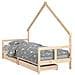 Giroletto Bambini con Cassetti 80x200 cm Legno Massello di Pino - Foto miniatura 2