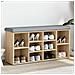 Panca Porta Scarpe Rovere Sonoma 102x32x50 Cm Legno Multistrato - Foto miniatura 1
