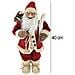 Statuina Babbo Natale Rosso Statuetta 40cm Vestiti In Tessuto Addobbo Natalizio - Foto miniatura 2