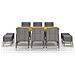 Set Mobili da Pranzo per Giardino 11 pz Grigio - Foto miniatura 3