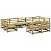 Set Divani da Giardino 9 pz in Legno Impregnato di Pino - Foto miniatura 1