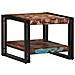 Tavolino Salotto Multicolore 50x50x38cm Legno Massello Recupero - Foto miniatura 1